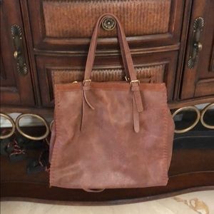 Moda Luxe Brown Leather purse